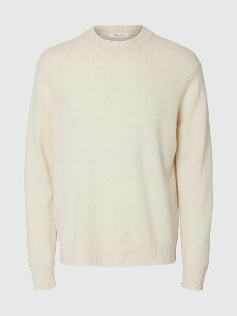 SELECTED HOMME 100% MERINO VILNAS BRĪVA PIEGRIEZUMA DŽEMPERIS M IZMĒRS