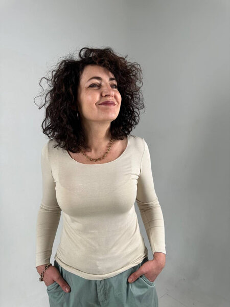 Tops, Krēmkrāsas, ar viskozi, One size