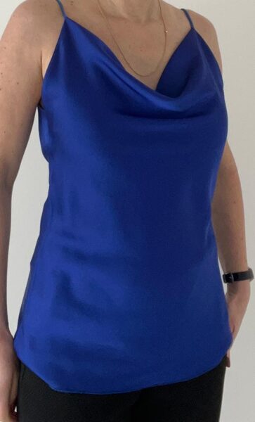 Tops uz lencītēm, Zils, One size
